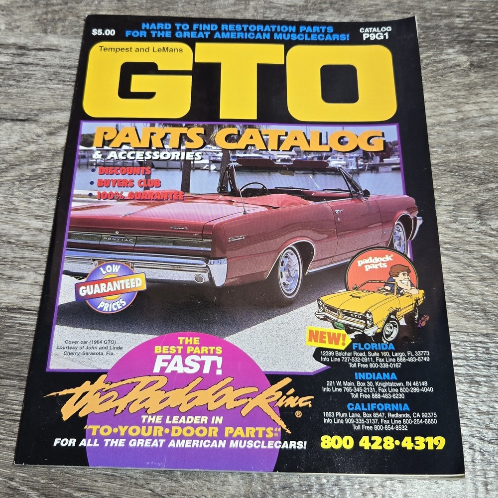 GTO Parts and Repair Catalog P9G1‎